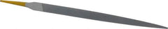 PFERD - 8" Swiss Pattern Three Square File - Double Cut, 5/8" Width Diam x 5/8" Thick, With Tang - Eagle Tool & Supply