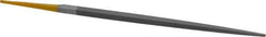 PFERD - 6" Swiss Pattern Square File - Double Cut, 7/32" Width Diam x 7/32" Thick, With Tang - Eagle Tool & Supply