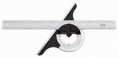 SPI - 12 Inch Long Blade, 180° Max Measurement, Bevel Protractor - Eagle Tool & Supply