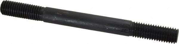 Gibraltar - 5/8-11 7" OAL Equal Double Threaded Stud - Alloy Steel, Black Oxide Finish, 1-3/4" Equal Thread Length - Eagle Tool & Supply