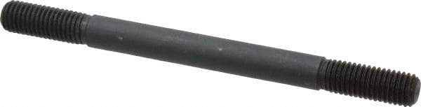 Gibraltar - 5/8-11 8" OAL Equal Double Threaded Stud - Alloy Steel, Black Oxide Finish, 1-3/4" Equal Thread Length - Eagle Tool & Supply