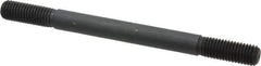 Gibraltar - 5/8-11 8" OAL Equal Double Threaded Stud - Alloy Steel, Black Oxide Finish, 1-3/4" Equal Thread Length - Eagle Tool & Supply