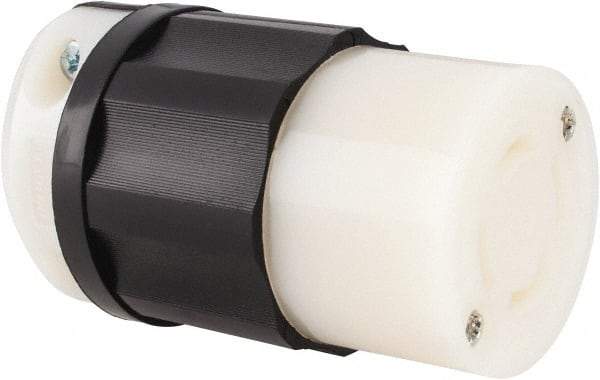 Leviton - 120/208 VAC, 30 Amp, NonNEMA Configuration, Industrial Grade, Self Grounding Connector - 3 Phase, 4 Poles, 0.595 to 1.15 Inch Cord Diameter - Eagle Tool & Supply