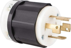 Leviton - 250 VAC, 30 Amp, NonNEMA Configuration, Industrial Grade, Self Grounding Plug - 3 Phase, 3 Poles, 0.595 to 1.15 Inch Cord Diameter - Eagle Tool & Supply