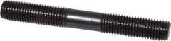 Gibraltar - M16x2.0 125mm OAL Equal Double Threaded Stud - Alloy Steel, Black Oxide Finish, 47mm Equal Thread Length, Metric - Eagle Tool & Supply