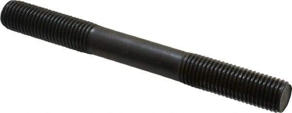 Gibraltar - M16x2.0 150mm OAL Equal Double Threaded Stud - Alloy Steel, Black Oxide Finish, 47mm Equal Thread Length, Metric - Eagle Tool & Supply