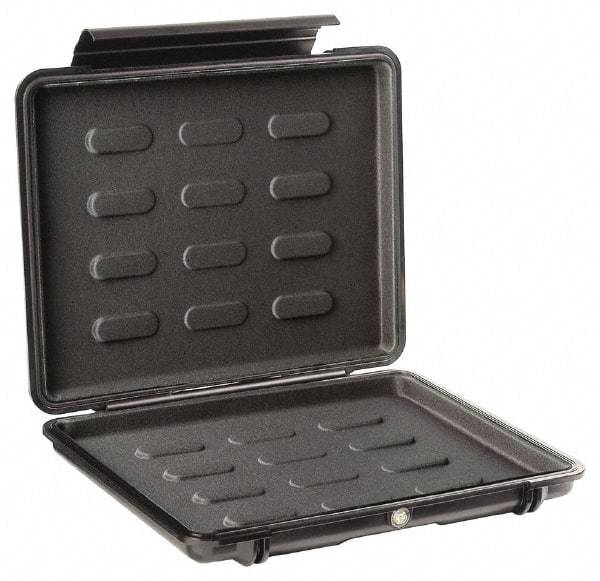Pelican Products, Inc. - 10-15/16" Wide x 10-15/16" Deep x 2-1/2" High, Laptop/Tablet Case - Black, Plastic - Eagle Tool & Supply