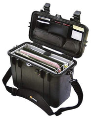 Pelican Products, Inc. - 8-23/32" Wide x 9-5/8" Deep x 13-5/32" High, Top Loader Case - Black, Plastic - Eagle Tool & Supply