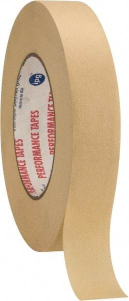 Intertape - 1" Wide x 60 Yd Long White Paper Masking Tape - Series PG24, 7.2 mil Thick, 26 In/Lb Tensile Strength - Eagle Tool & Supply