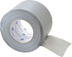 Intertape - 4" x 55m Silver Duct Tape - 9 mil, Rubber Adhesive, Polyethylene Cloth Backing, 18 Lb/ln Tensile Strength, 32°F to 160°F, Series AC20 - Eagle Tool & Supply