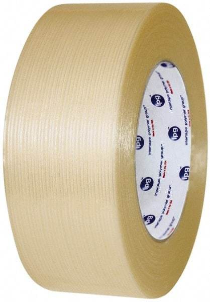 Intertape - 3" x 60 Yd Clear Rubber Adhesive Packaging Tape - Polyester Film Backing, 7.5 mil Thick, 333 Lb Tensile Strength, Series RG16 - Eagle Tool & Supply