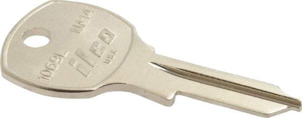 Made in USA - National Cabinet Key Blank - Nickel - Eagle Tool & Supply