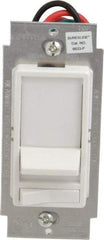 Leviton - 1 Pole, 120 VAC, 60 Hz, 600 Watt, Residential Grade, Rocker, Wall and Dimmer Light Switch - 1.73 Inch Wide x 4.13 Inch High, Incandescent - Eagle Tool & Supply