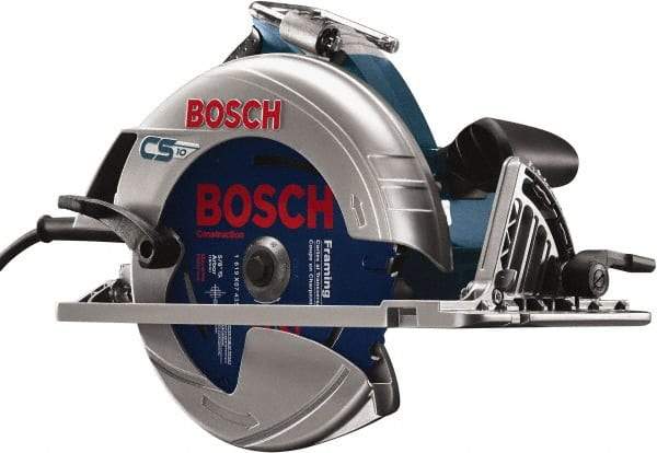Bosch - 15 Amps, 7-1/4" Blade Diam, 5,600 RPM, Electric Circular Saw - 7-1/4" Arbor Hole, Left Blade - Eagle Tool & Supply