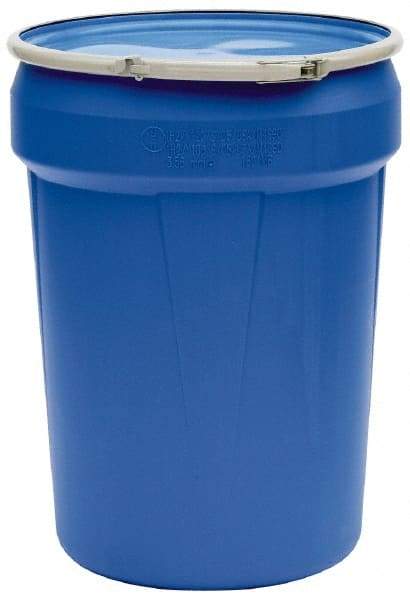 Eagle - 30 Gallon Capacity, Metal Lever Lock, Blue Lab Pack - 5 Gallon Container, Polyethylene, 396 Lb. Capacity, UN 1H2/X120/S; UN 1H2/Y180/S Listing - Eagle Tool & Supply