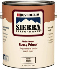 Rust-Oleum - 1 Gal White Water-Based Acrylic Enamel Primer - 200 to 300 Sq Ft Coverage, 2 gL Content, Quick Drying, Interior/Exterior - Eagle Tool & Supply