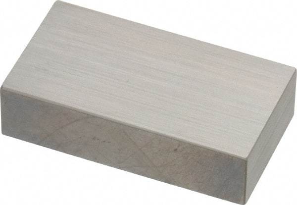 Mitutoyo - 0.75" Rectangular Steel Gage Block - Accuracy Grade AS-1, Includes Certificate of Inspection - Eagle Tool & Supply