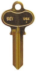 Made in USA - Key Blanks Type: Segal Material: Brass - Eagle Tool & Supply