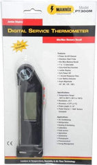 General - -58 to 302°F Pocket Digital Thermometer - LCD Display, Stainless Steel Probe Sensor, Battery Power - Eagle Tool & Supply