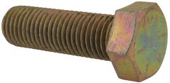 Made in USA - 1-8 UNC, 3-1/4" Length Under Head Hex Head Cap Screw - Eagle Tool & Supply