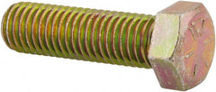 Made in USA - 9/16-12 UNC, 2" Length Under Head Hex Head Cap Screw - Eagle Tool & Supply