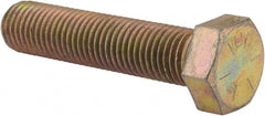 Made in USA - 7/8-9 UNC, 4" Length Under Head Hex Head Cap Screw - Eagle Tool & Supply