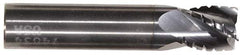 Hertel - 3/4" Diam, 1" LOC, 4 Flute Solid Carbide Roughing Square End Mill - TiCN Finish, 3" OAL, 3/4" Shank Diam, Single End, Centercutting - Eagle Tool & Supply