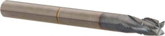 Hertel - 3/16" Diam, 3/8" LOC, 4 Flute Solid Carbide Roughing Square End Mill - TiCN Finish, 2" OAL, 3/16" Shank Diam, Single End, Centercutting - Eagle Tool & Supply