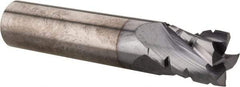 Hertel - 1/2" Diam, 5/8" LOC, 4 Flute Solid Carbide Roughing Square End Mill - TiCN Finish, 2-1/2" OAL, 1/2" Shank Diam, Single End, Centercutting - Eagle Tool & Supply