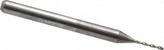 Hertel - 1/32", 130° Drill Point, 1/8" Shank Diam, Fast Spiral Circuit Board Drill Bit - Eagle Tool & Supply