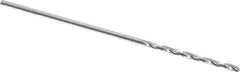 Hertel - 0.8mm 118° Solid Carbide Jobber Drill - Right Hand Cut, 1-1/8" OAL, Split Point - Eagle Tool & Supply