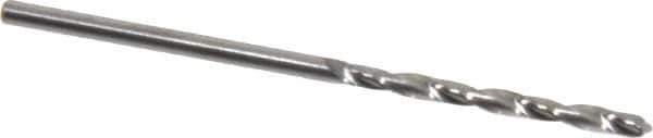 Hertel - 1.5mm 118° Solid Carbide Jobber Drill - Bright Finish, Right Hand Cut, Spiral Flute, Straight Shank, 1-1/2" OAL, Standard Point - Eagle Tool & Supply