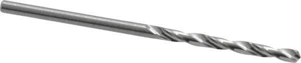 Hertel - 2mm 118° Solid Carbide Jobber Drill - Bright Finish, Right Hand Cut, Spiral Flute, Straight Shank, 1-3/4" OAL, Standard Point - Eagle Tool & Supply