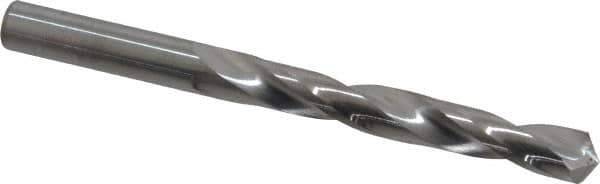 Hertel - 8mm 118° Solid Carbide Jobber Drill - Bright Finish, Right Hand Cut, Spiral Flute, Straight Shank, 3-3/4" OAL, Standard Point - Eagle Tool & Supply