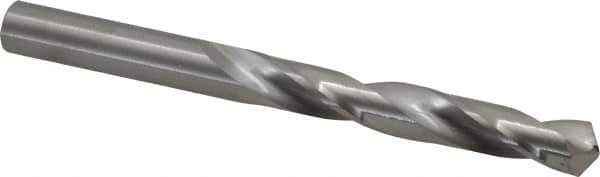 Hertel - 9.5mm 118° Solid Carbide Jobber Drill - Bright Finish, Right Hand Cut, Spiral Flute, Straight Shank, 4-1/4" OAL, Standard Point - Eagle Tool & Supply