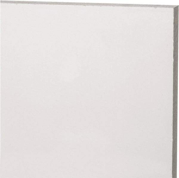 Made in USA - 9mm Thick x 12" Wide x 2' Long, Acrylic Sheet - Clear, Static Dissipative Grade - Eagle Tool & Supply