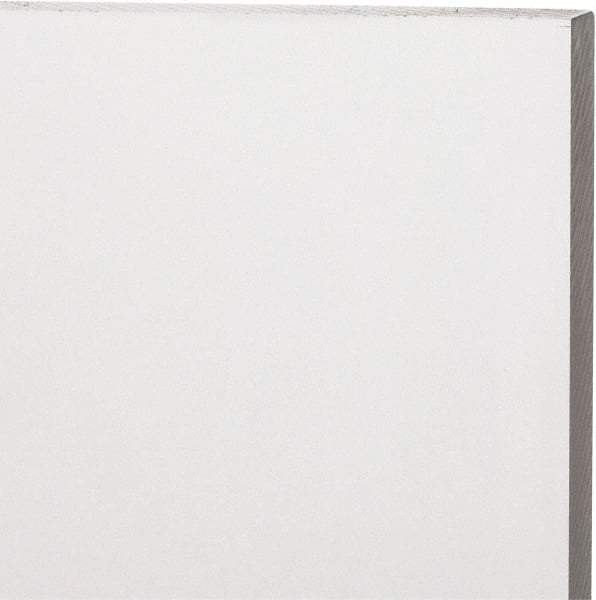 Made in USA - 12mm Thick x 12" Wide x 1' Long, Acrylic Sheet - Clear, Static Dissipative Grade - Eagle Tool & Supply