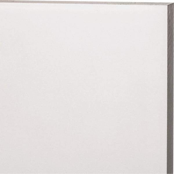 Made in USA - 12mm Thick x 12" Wide x 2' Long, Acrylic Sheet - Clear, Static Dissipative Grade - Eagle Tool & Supply