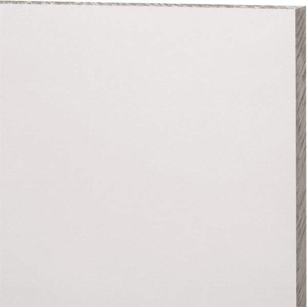 Made in USA - 3/8" Thick x 12" Wide x 2' Long, Polycarbonate Sheet - Clear, Static Dissipative Grade - Eagle Tool & Supply