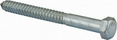 Value Collection - 3/4" Screw, 8" Length Under Head, Steel, Hex Head Lag Screw - Zinc Plated, Grade 2 - Eagle Tool & Supply