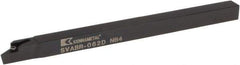 Kennametal - SVAB, Right Hand Cut, 0° Lead Angle, 3/8" Shank Height x 3/8" Shank Width, Neutral Rake Indexable Turning Toolholder - 6" OAL, VB..22. Insert Compatibility, Series Screw-On - Eagle Tool & Supply