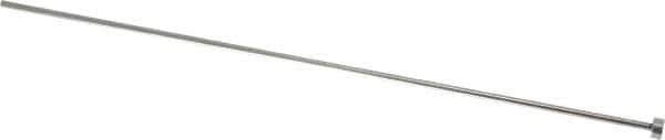 Gibraltar - 3/32" Pin Diam, 1/4" Head Diam x 1/8" Head Height, 8" OAL, Straight Ejector Pin - Steel, 7-7/8" Pin Length - Eagle Tool & Supply