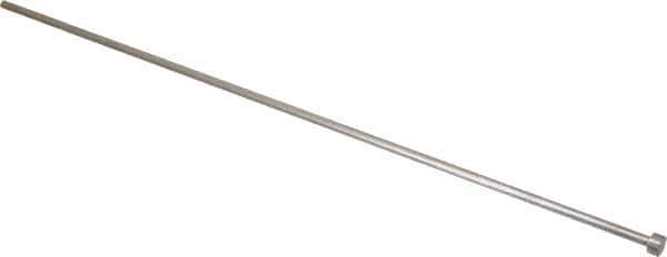Gibraltar - 11/64" Pin Diam, 11/32" Head Diam x 3/16" Head Height, 14" OAL, Straight Ejector Pin - Steel, 13-13/16" Pin Length - Eagle Tool & Supply