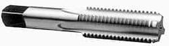 Interstate - M17x1.50 Metric Fine, 4 Flute, Bottoming, Plug & Taper, Bright Finish, High Speed Steel Tap Set - Right Hand Cut, 4-1/32" OAL, 1-13/16" Thread Length - Eagle Tool & Supply