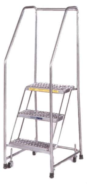 Ballymore - 93" 6 Step Ladder - 300 Lb Capacity, 60" Platform Height, 24" Base Width x 50" Depth, Perforated Tread - Eagle Tool & Supply