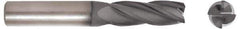 Niagara Cutter - 3/8", 1-3/8" LOC, 3/8" Shank Diam, 4" OAL, 4 Flute, Solid Carbide Square End Mill - Single End, Diamond Finish, Spiral Flute, 30° Helix, Right Hand Cut, Right Hand Flute, Series DIAL430 - Eagle Tool & Supply