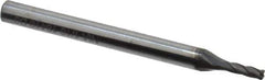 Niagara Cutter - 1/16", 4 Flute, Single End, Solid Carbide, 0.015" Corner Radius End Mill - 1-1/2" OAL, 30° Helix, Right Hand Flute, 3/16" LOC, Right Hand Cut - Eagle Tool & Supply