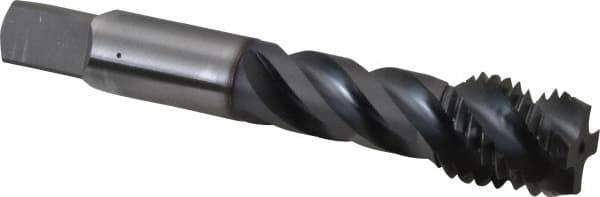 OSG - 3/4-10 UNC 4 Flute 2B/3B Modified Bottoming Spiral Flute Tap - Vanadium High Speed Steel, TiCN Finish, 4-1/4" OAL, Right Hand Flute, Right Hand Thread, H5, Series 290 - Eagle Tool & Supply