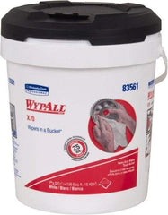 WypAll - Reusable Shop Towel/Industrial Wipes - Pop-Up, 13" x 10" Sheet Size, White - Eagle Tool & Supply