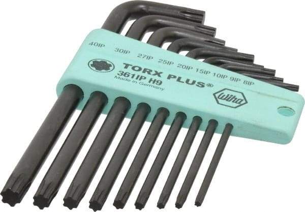 Wiha - 9 Piece L-Key Hex Key Set - Eagle Tool & Supply